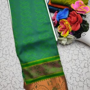 fancy elampillai பூந்தமிழ் emboss silk soft sarees