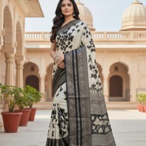 trendy black berry with jaquard border